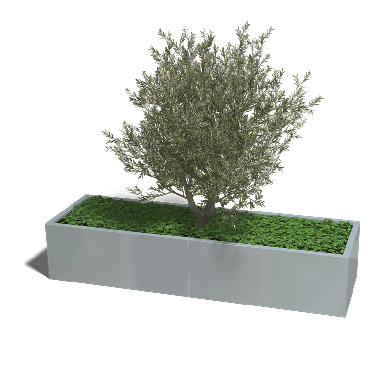 Verzinkt staal plantenbak Texas xxl 2000x600