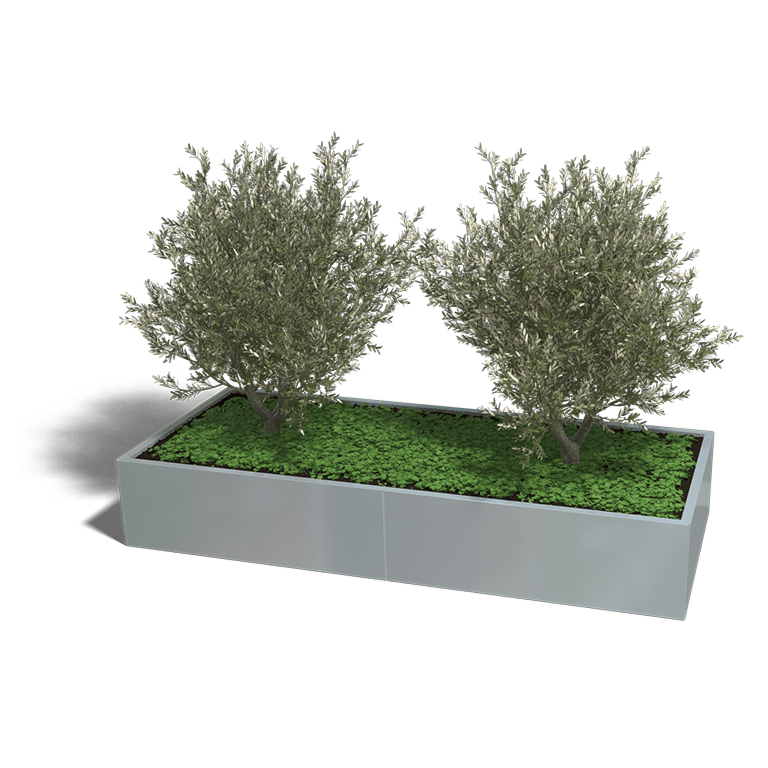 Verzinkt staal plantenbak Texas xxl 2400x1000