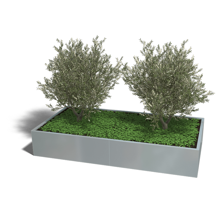 Verzinkt staal plantenbak Texas xxl 2400x1200
