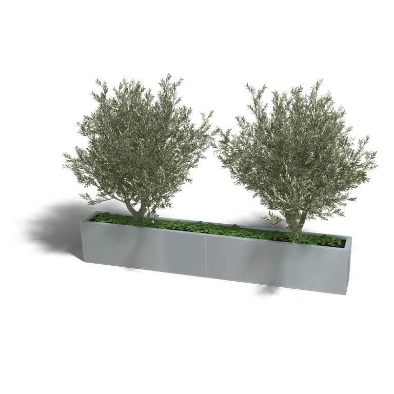 Verzinkt staal plantenbak Texas xxl 2400x300