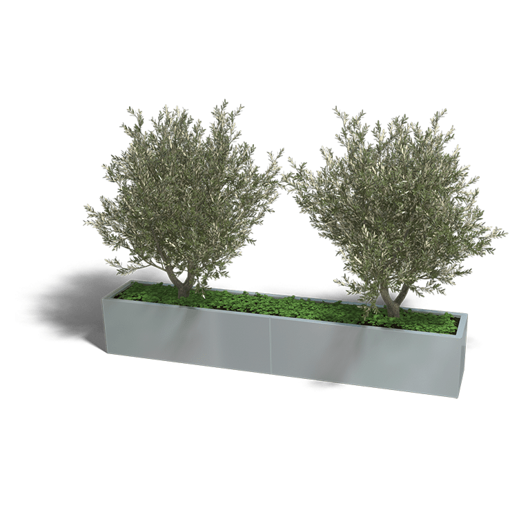 Verzinkt staal plantenbak Texas xxl 2400x400