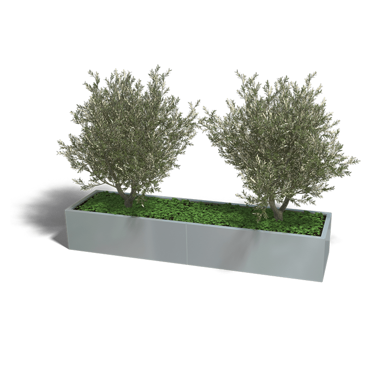 Verzinkt staal plantenbak Texas xxl 2400x600
