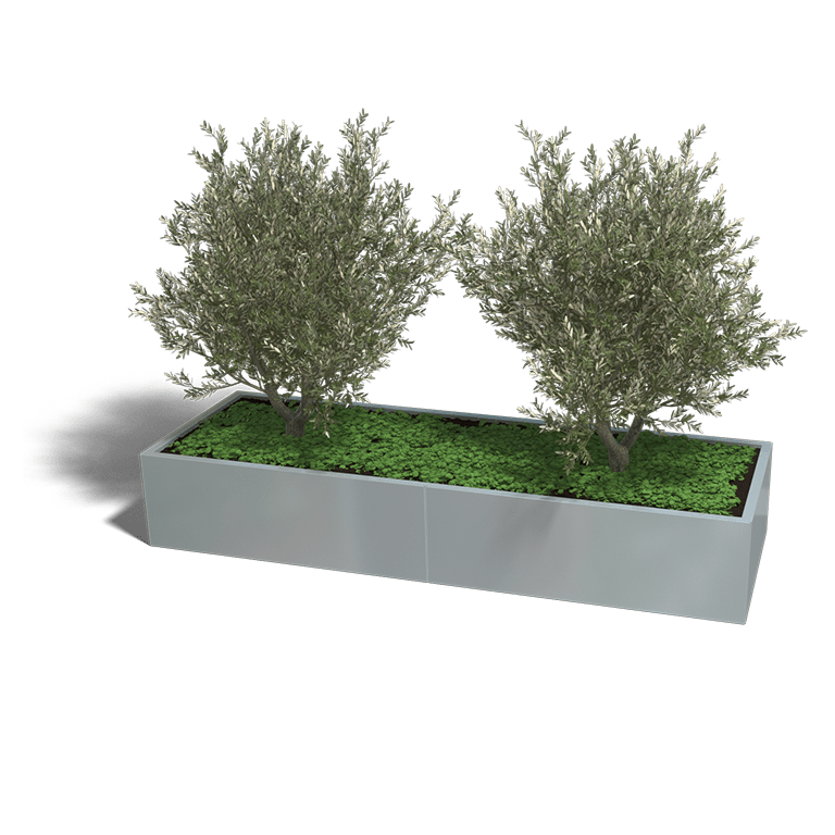Verzinkt staal plantenbak Texas xxl 2400x800