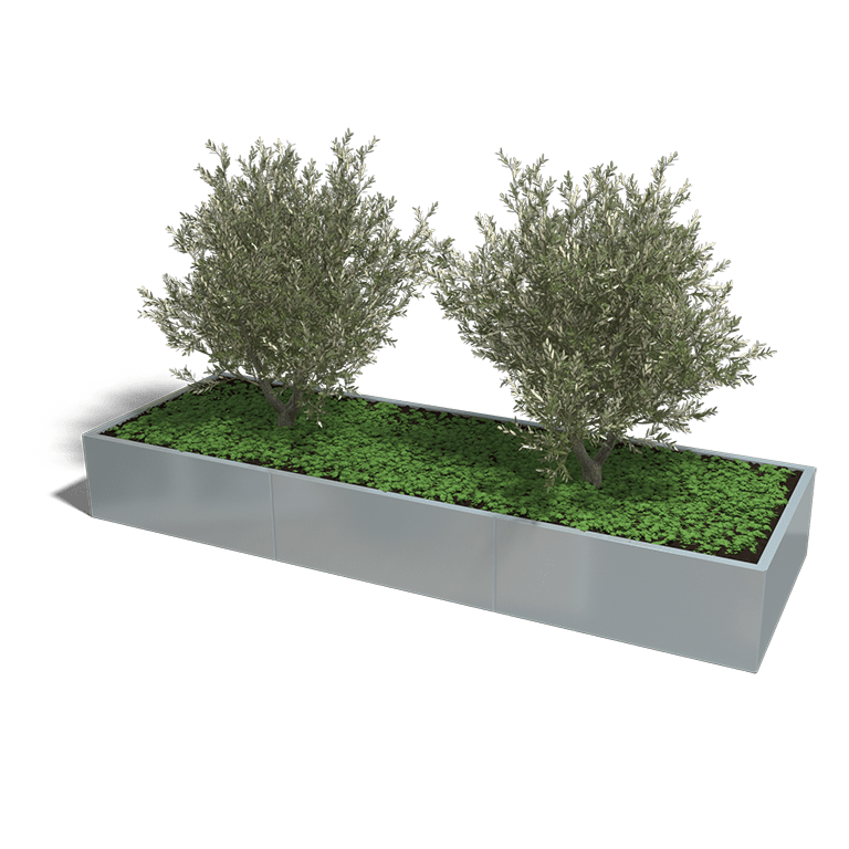 Verzinkt staal plantenbak Texas xxl 3000x1000