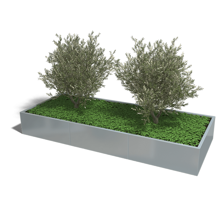 Verzinkt staal plantenbak Texas xxl 3000x1200