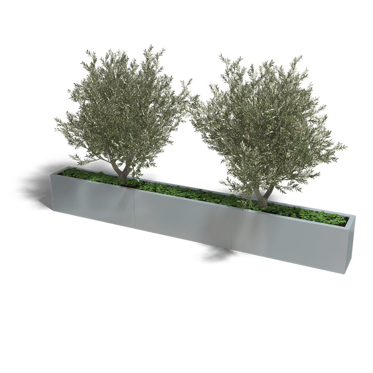 Verzinkt staal plantenbak Texas xxl 3000x300
