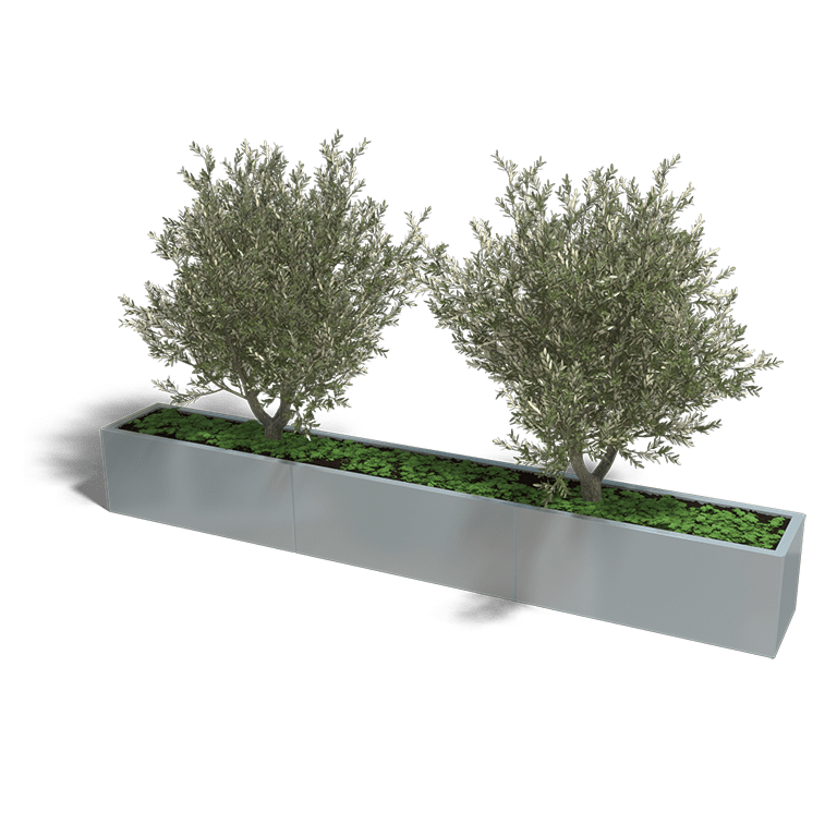 Verzinkt staal plantenbak Texas xxl 3000x400