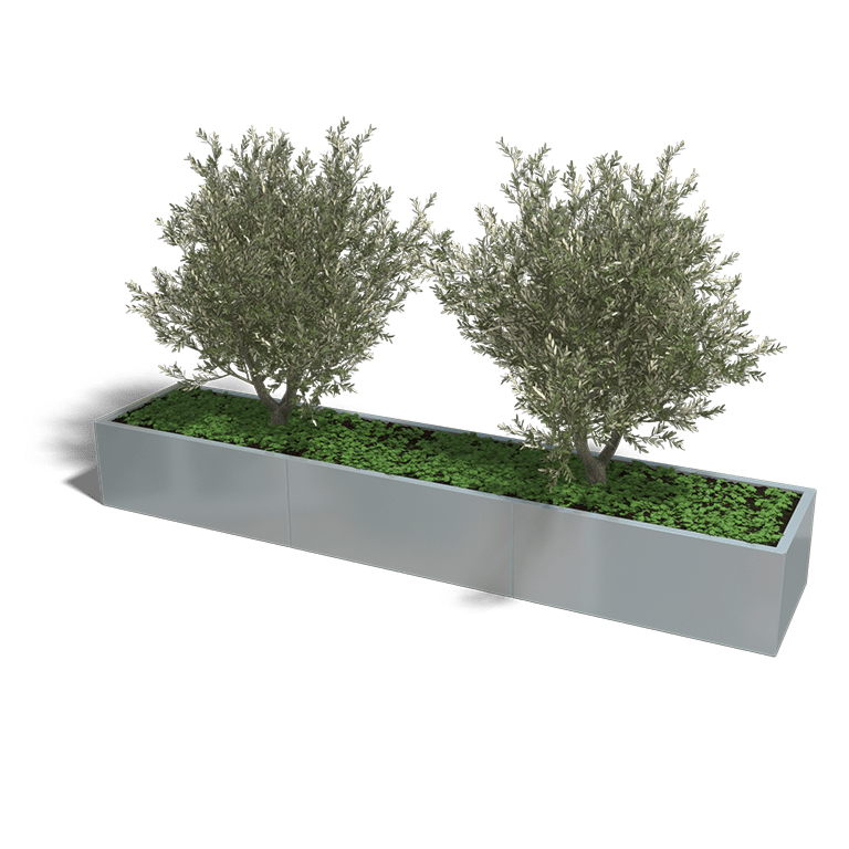 Verzinkt staal plantenbak Texas xxl 3000x600