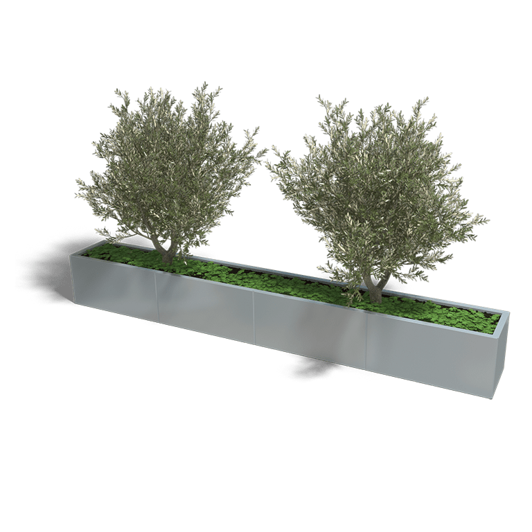 Verzinkt staal plantenbak Texas xxl 3200x400