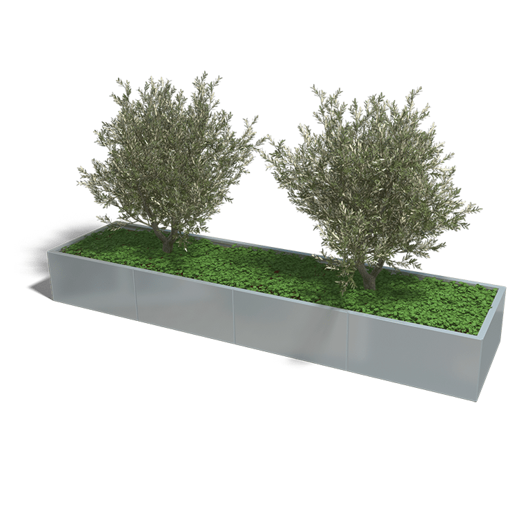 Verzinkt staal plantenbak Texas xxl 3200x800
