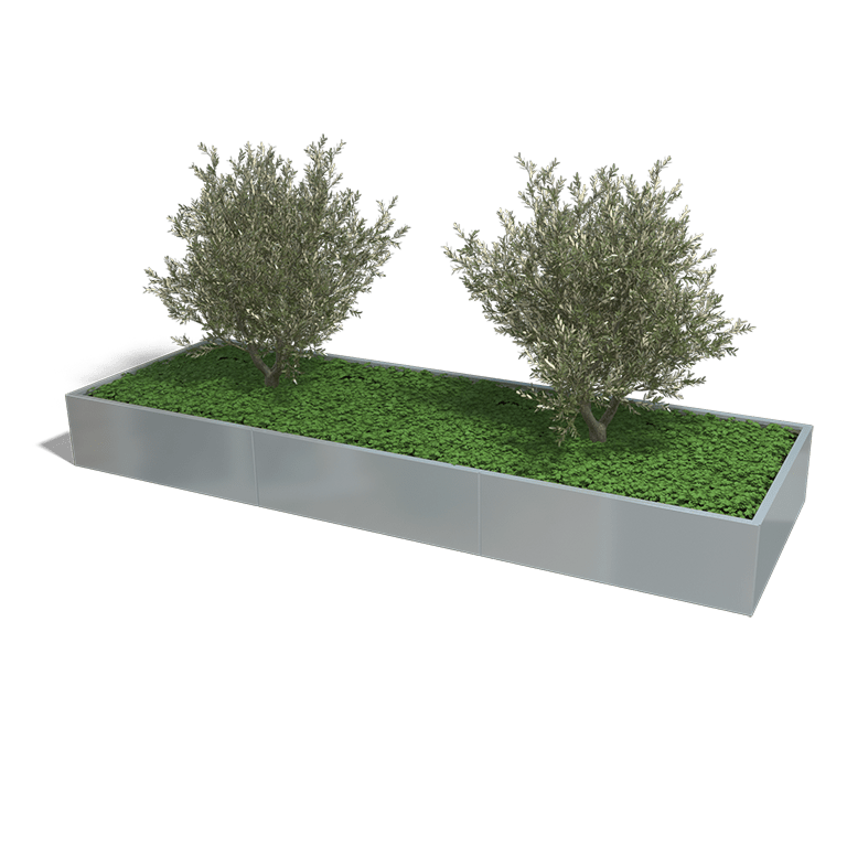 Verzinkt staal plantenbak Texas xxl 3600x1200