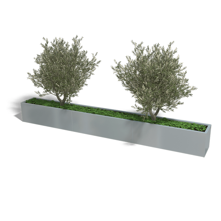Verzinkt staal plantenbak Texas xxl 3600x400