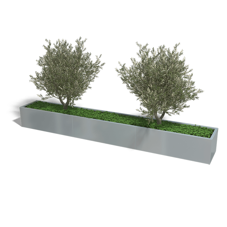 Verzinkt staal plantenbak Texas xxl 3600x500