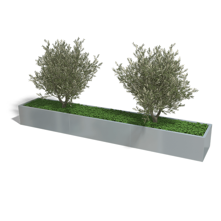 Verzinkt staal plantenbak Texas xxl 3600x600