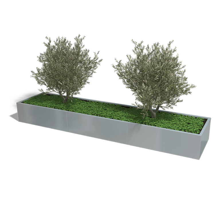 Verzinkt staal plantenbak Texas xxl 3600x800
