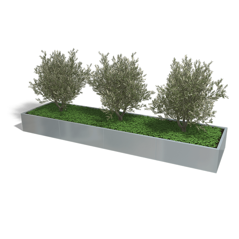 Verzinkt staal plantenbak Texas xxl 4000x1000