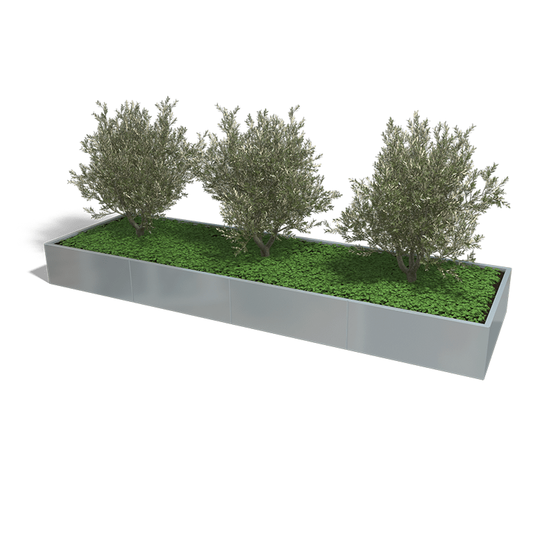 Verzinkt staal plantenbak Texas xxl 4000x1200