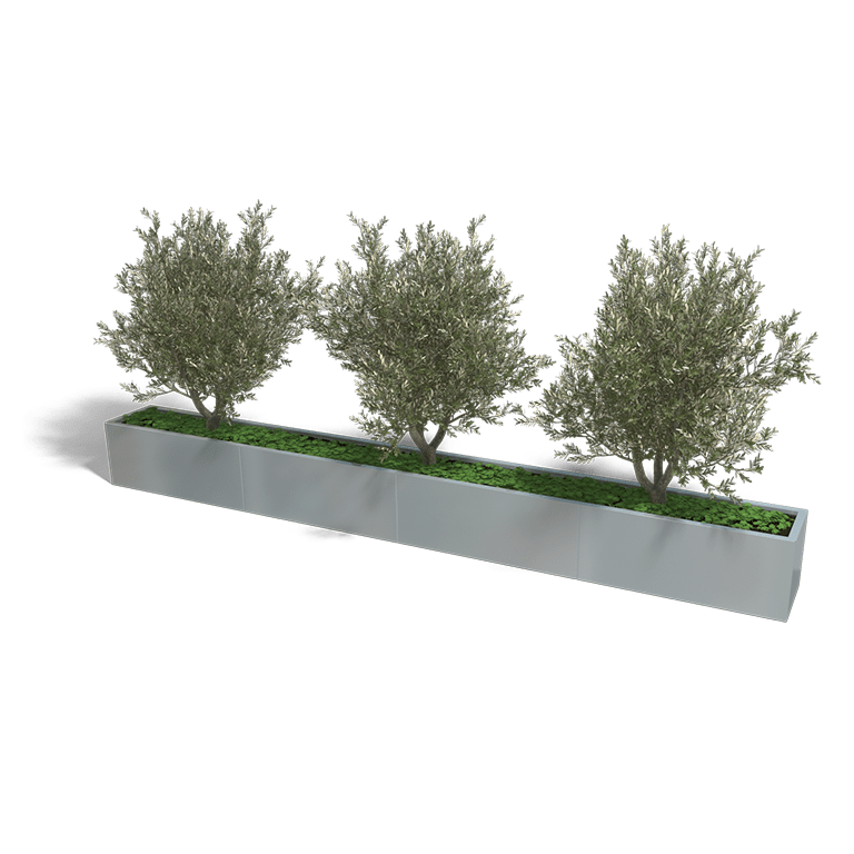 Verzinkt staal plantenbak Texas xxl 4000x400