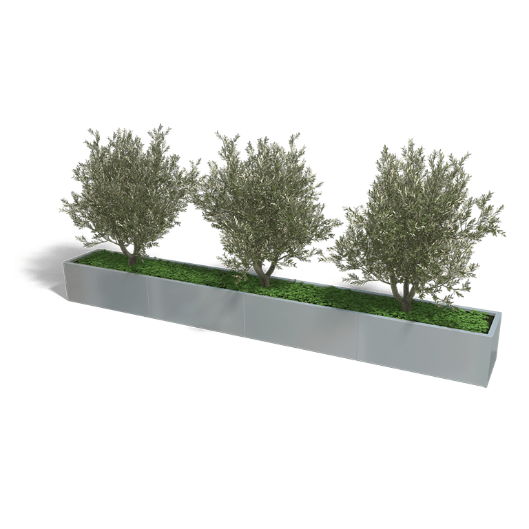 Verzinkt staal plantenbak Texas xxl 4000x500