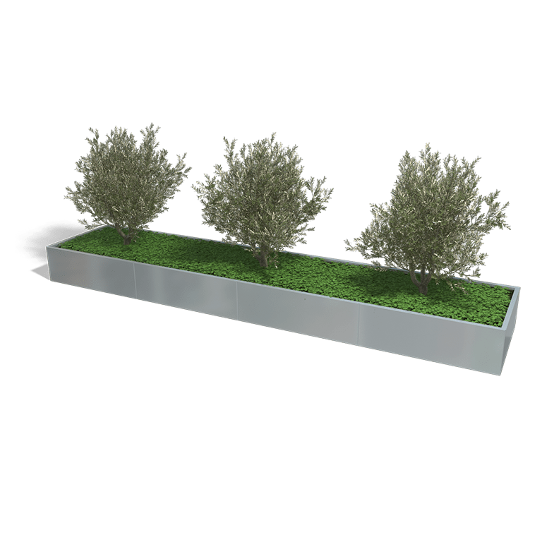 Verzinkt staal plantenbak Texas xxl 4800x1000