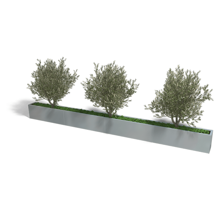 Verzinkt staal plantenbak Texas xxl 4800x300