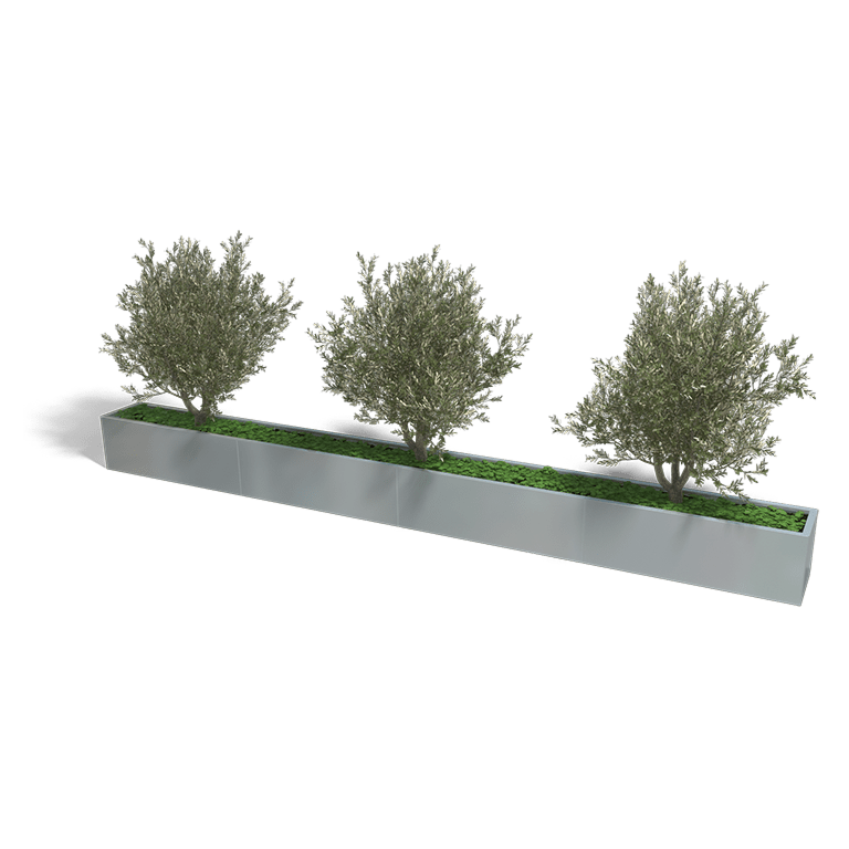 Verzinkt staal plantenbak Texas xxl 4800x400