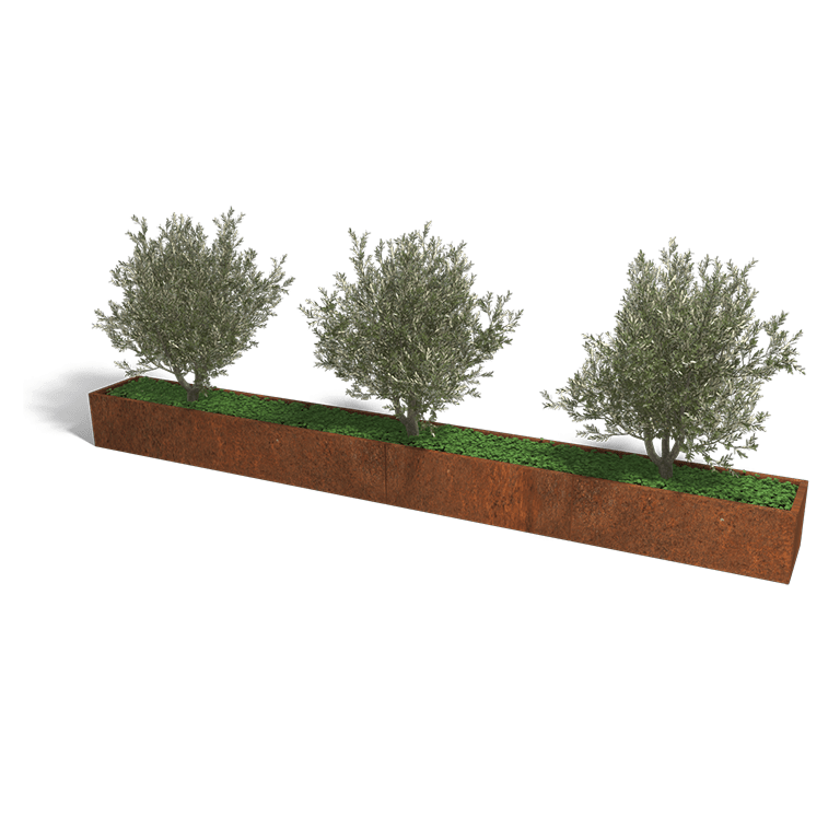 Cortenstaal plantenbak Texas xxl 4800x500