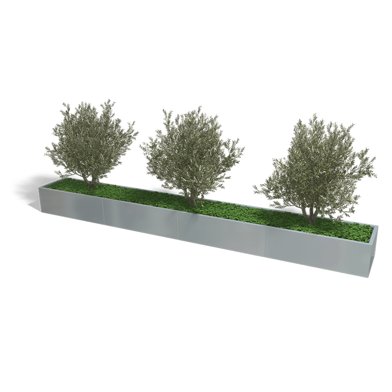 Verzinkt staal plantenbak Texas xxl 4800x600