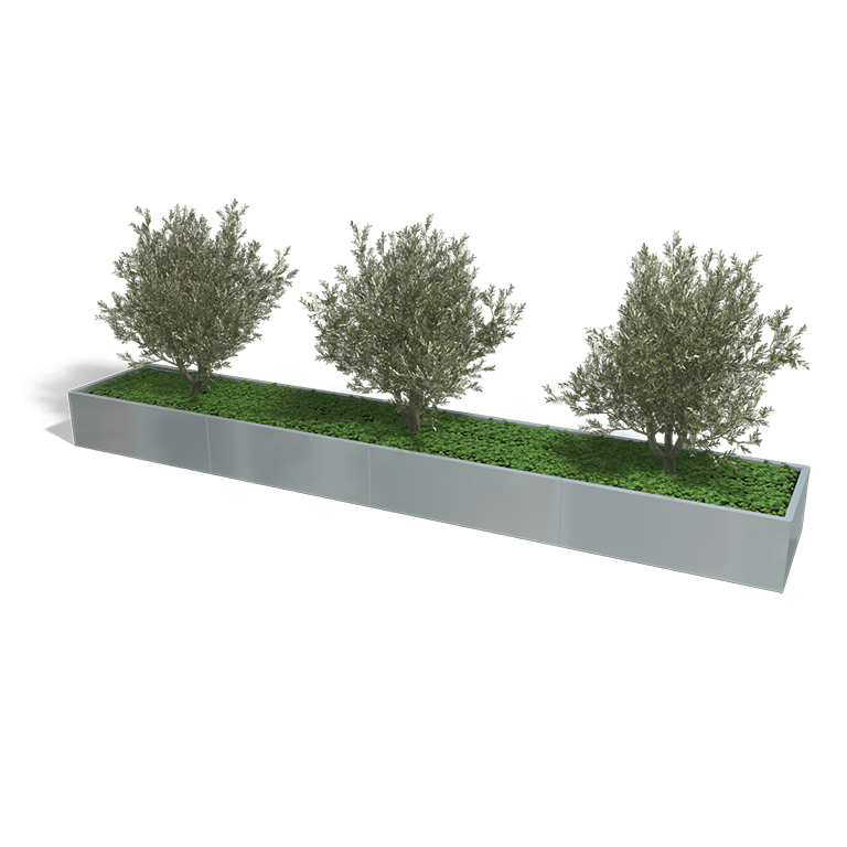 Verzinkt staal plantenbak Texas xxl 4800x800