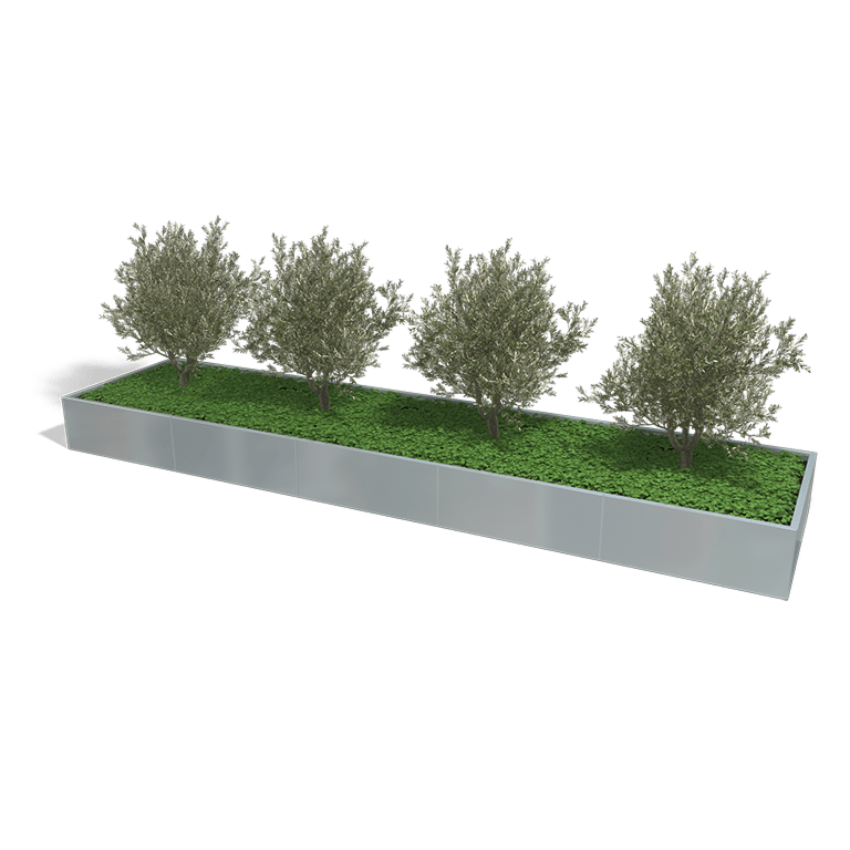 Verzinkt staal plantenbak Texas xxl 5000x1200