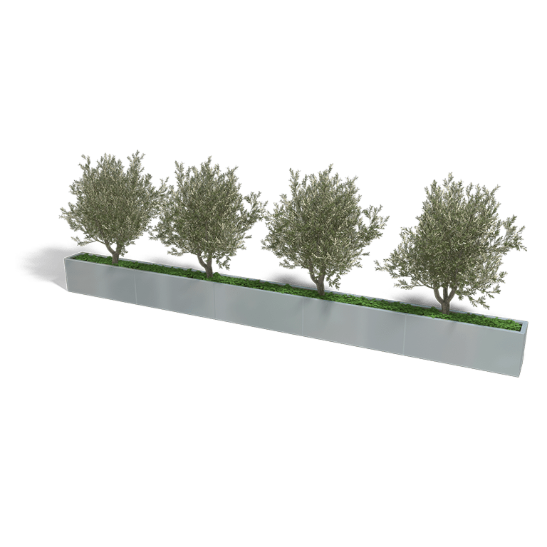 Verzinkt staal plantenbak Texas xxl 5000x300