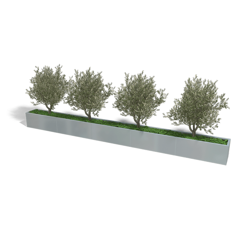 Verzinkt staal plantenbak Texas xxl 5000x400