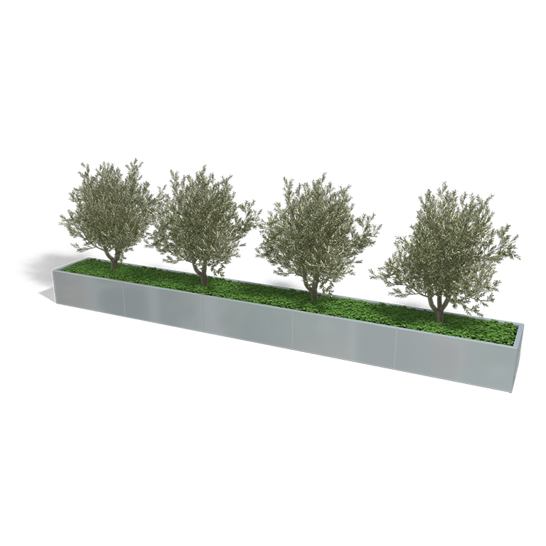 Verzinkt staal plantenbak Texas xxl 5000x600