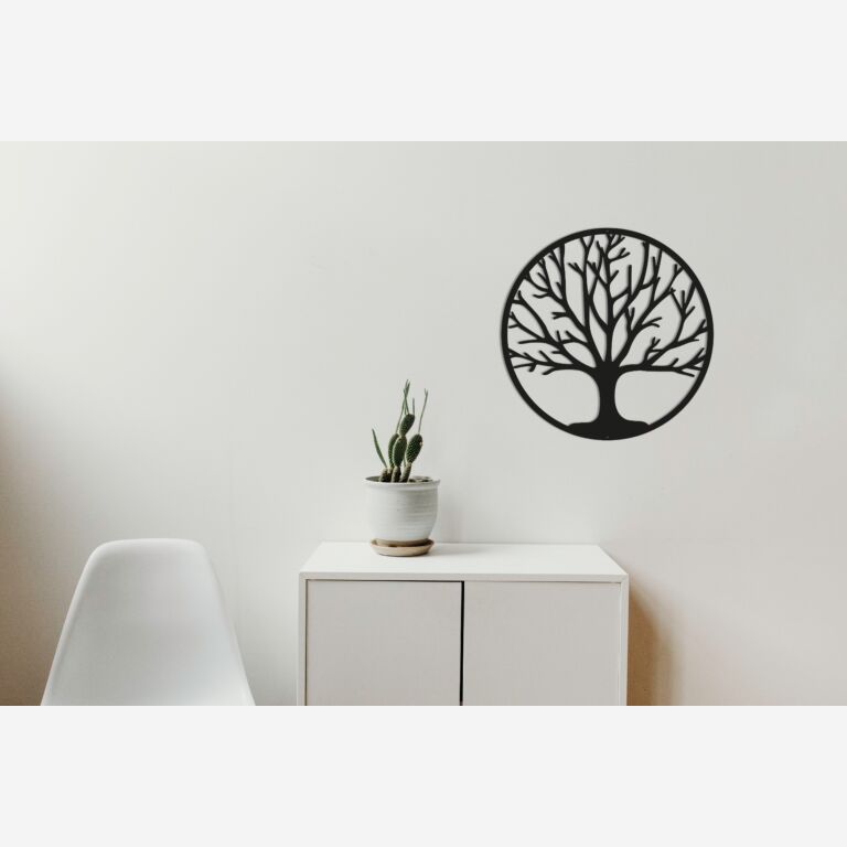 Metalen wanddecoratie Tree