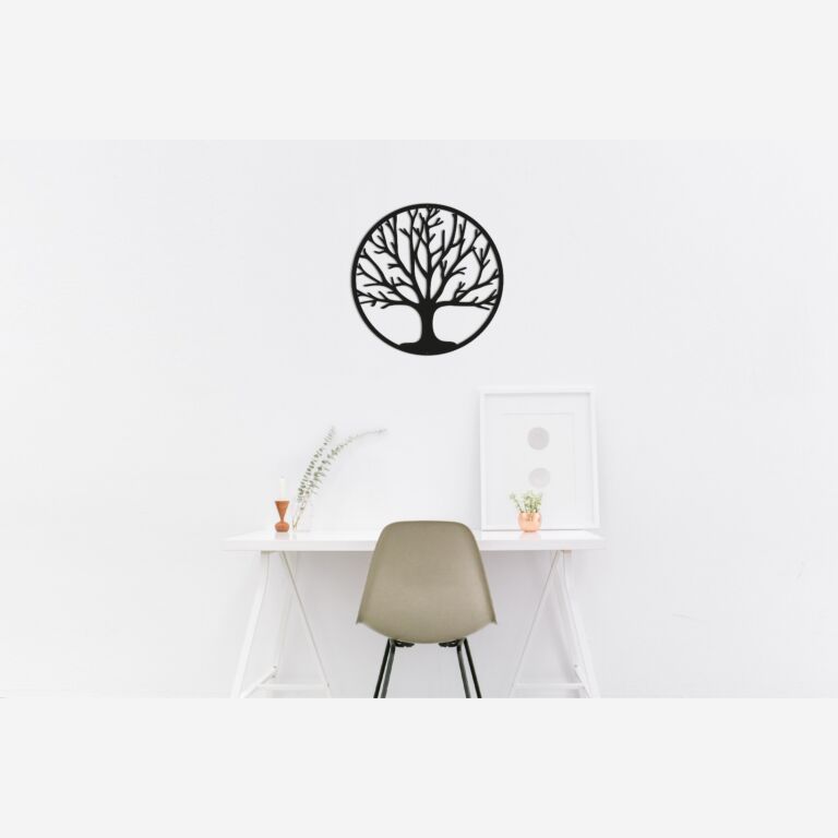 Metalen wanddecoratie Tree