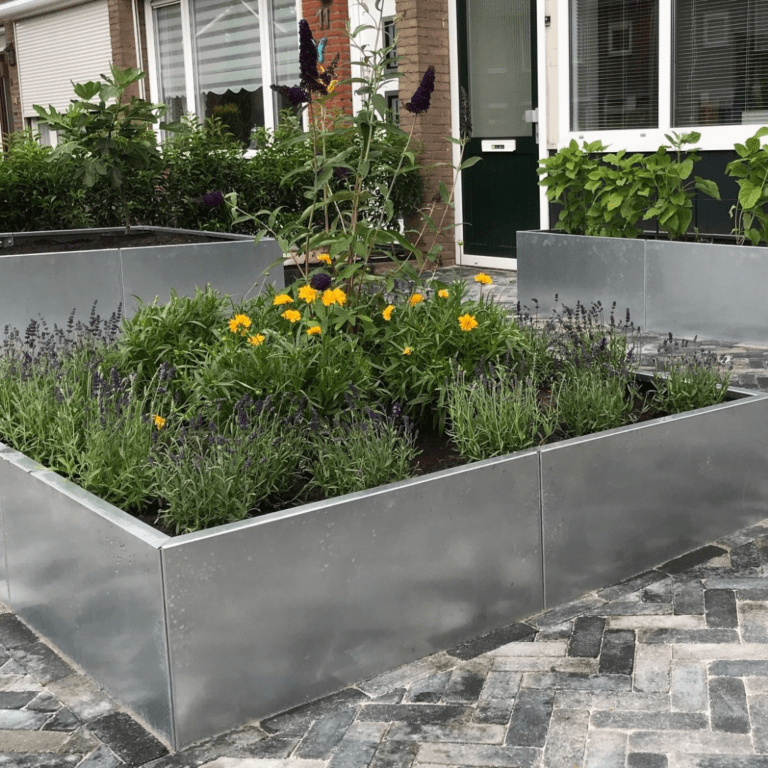 Verzinkt staal plantenbak Miami xxl 1600x1600