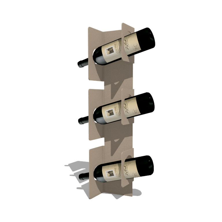 Gepoedercoat staal wijnrek Veneto 60 cm