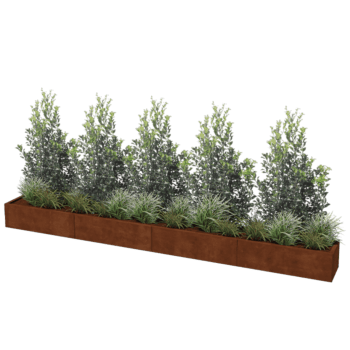 Cortenstaal plantenbak Texas xxl 400 x 40 cm