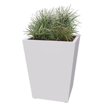 Stalen plantenbak - Cone - 80 x 80 x 101,5 cm - Gelast - Andere RAL kleur - Met bodemplaat