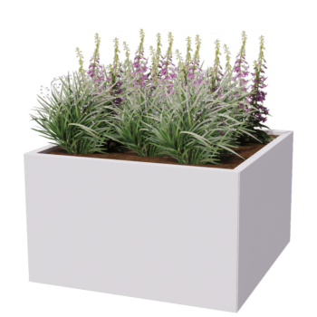 Stalen plantenbak - Vierkant - 100 x 100 x 100 cm - Andere RAL kleur - Zonder bodemplaat