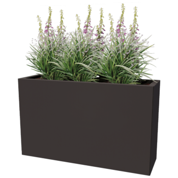 Stalen plantenbak - Rechthoek - 100 x 30 x 80 cm - Andere RAL kleur - Met bodemplaat
