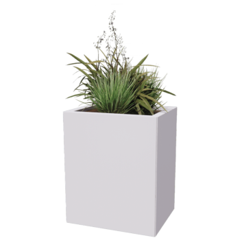 Stalen plantenbak - Rechthoek - 50 x 40 x 60 cm - Andere RAL kleur - Met bodemplaat - Met poten