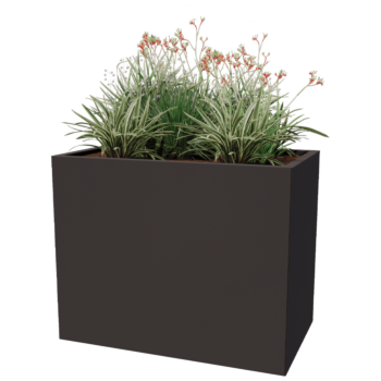 Stalen plantenbak - Rechthoek - 100 x 60 x 40 cm - Andere RAL kleur - Zonder bodemplaat