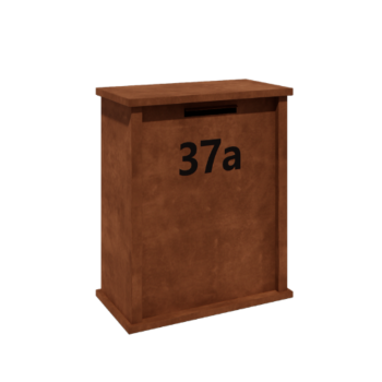 Cortenstaal brievenbus - Arizona L - 80 x 40 x 100 cm