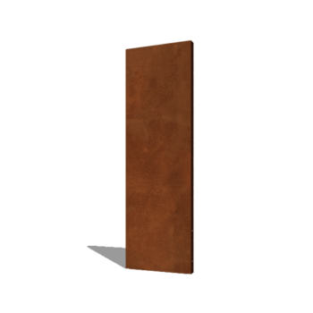 Cortenstaal paneel basis 60 x 6 x 190 cm