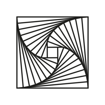 Metalen wanddecoratie Geometrische vormen 3.0