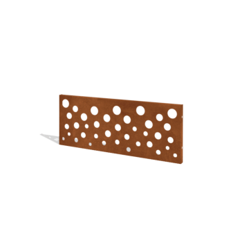 Cortenstaal schutting H paneel B 120 x 47,5 cm