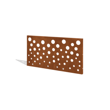 Cortenstaal schutting H paneel B 120 x 63,3 cm