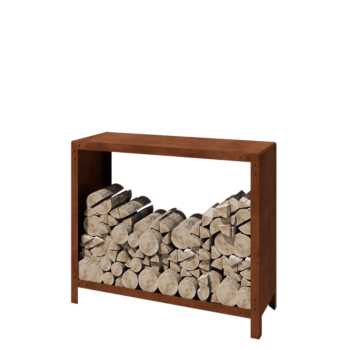 Cortenstaal houtopslag - Indiana - 120 x 40 x 100 cm