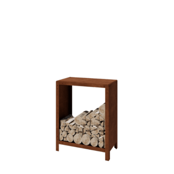Cortenstaal houtopslag - Indiana - 80 x 40 x 100 cm
